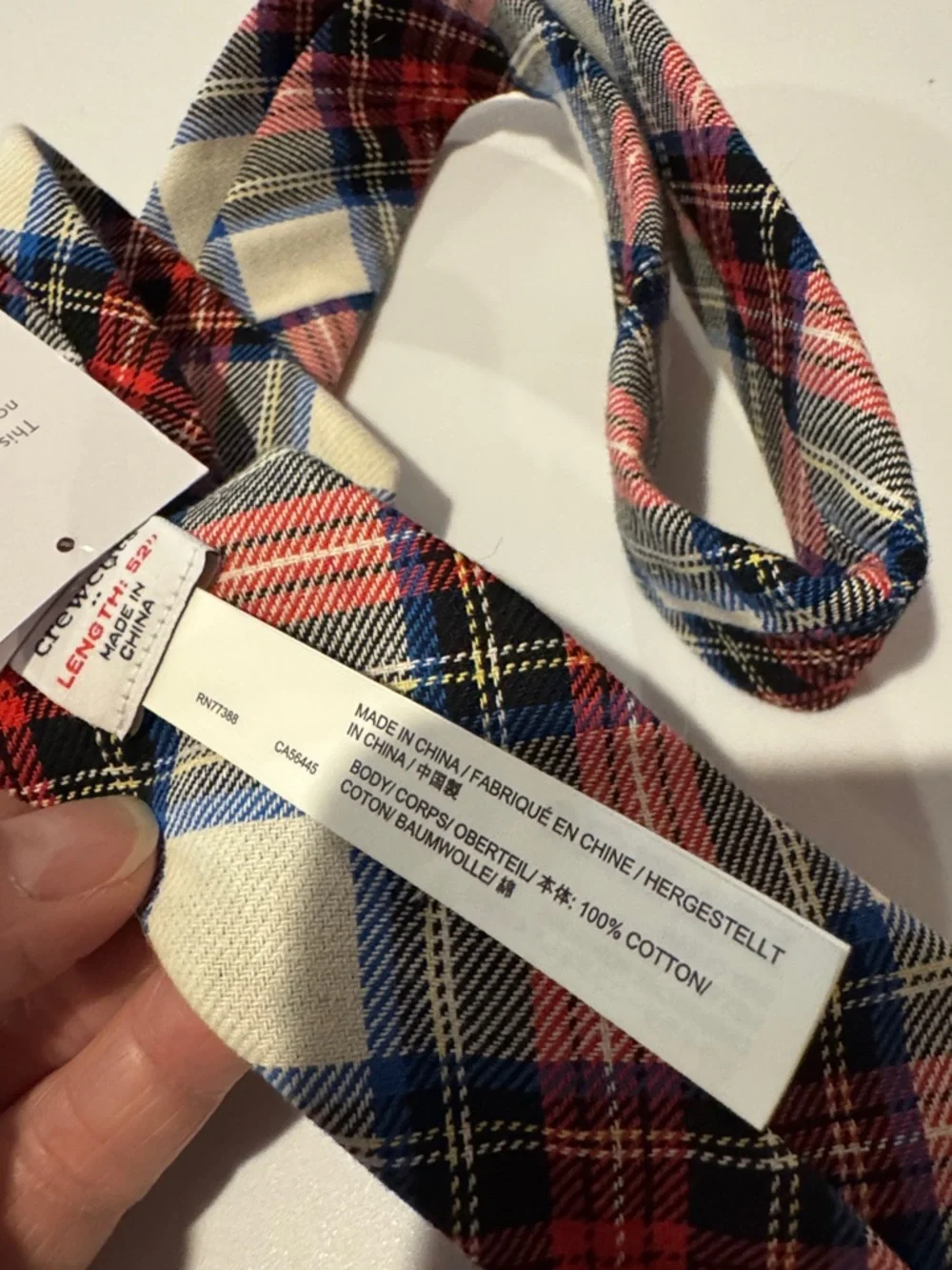 NWT J Crew Crewcuts Boys Tartan Plaid Tie Classic Preppy Cotton‎ Holidays